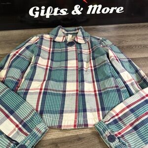 Fossil Multicolor Plaid woman’s jacket XS